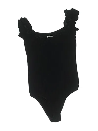 Pre-owned Reformation Jeans Bodysuit In Black