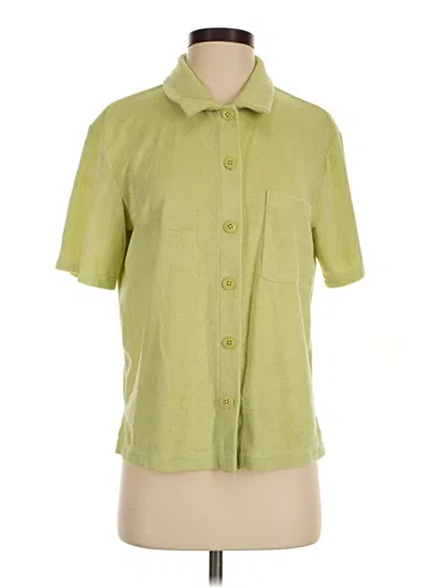 Pre-owned Reformation Jeans Cardigan Sweater In Green