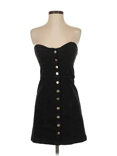 Pre-owned Reformation Jeans Casual Dress In Black