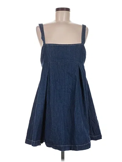 Pre-owned Reformation Jeans Casual Dress In Blue
