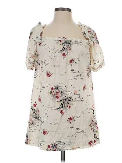 Pre-owned Reformation Jeans Casual Dress In Ivory