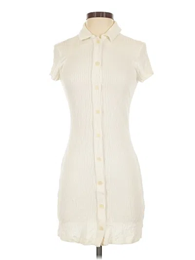 Pre-owned Reformation Jeans Casual Dress In Ivory