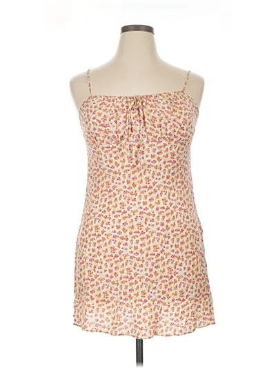 Pre-owned Reformation Jeans Casual Dress In Orange