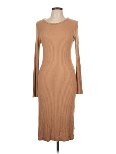 Pre-owned Reformation Jeans Casual Dress In Tan