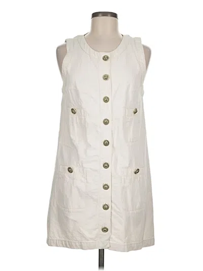 Pre-owned Reformation Jeans Casual Dress In White