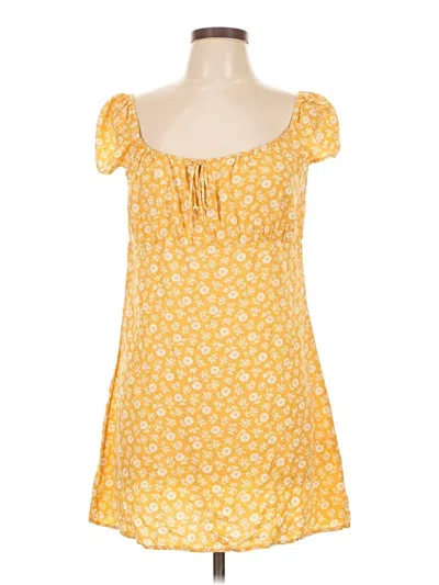 Pre-owned Reformation Jeans Casual Dress In Yellow