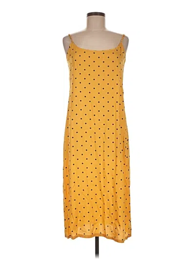 Pre-owned Reformation Jeans Casual Dress In Yellow