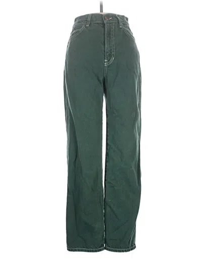 Pre-owned Reformation Jeans Casual Pants In Green