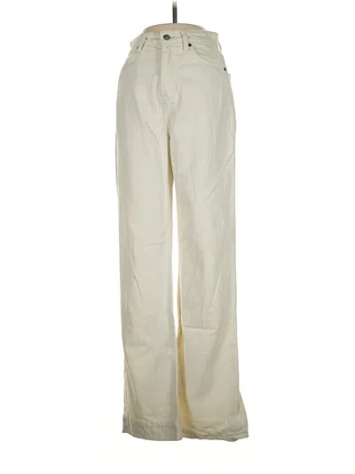 Pre-owned Reformation Jeans Casual Pants In Ivory