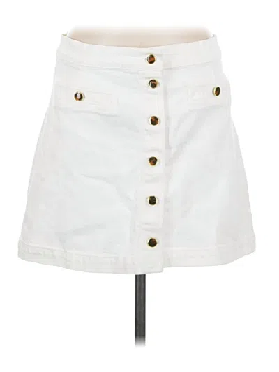 Pre-owned Reformation Jeans Casual Skirt In White