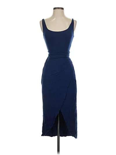 Pre-owned Reformation Jeans Cocktail Dress In Blue