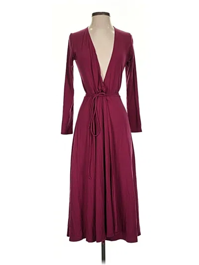 Pre-owned Reformation Jeans Cocktail Dress In Burgundy