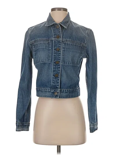 Pre-owned Reformation Jeans Denim Jacket In Blue
