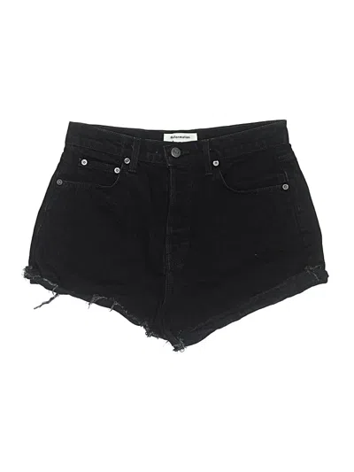 Pre-owned Reformation Jeans Denim Shorts In Black