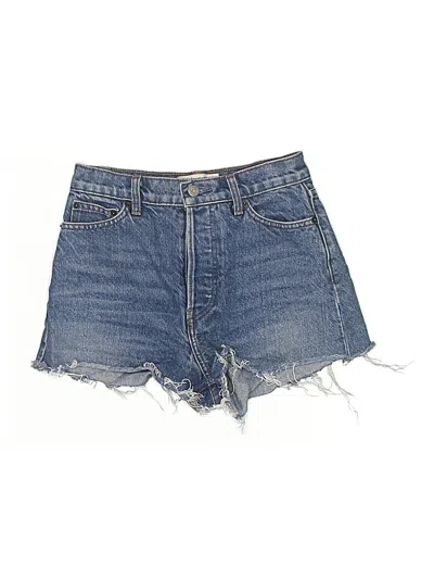 Pre-owned Reformation Jeans Denim Shorts In Blue