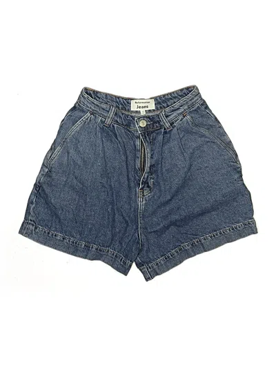 Pre-owned Reformation Jeans Denim Shorts In Blue