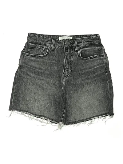 Pre-owned Reformation Jeans Denim Shorts In Gray