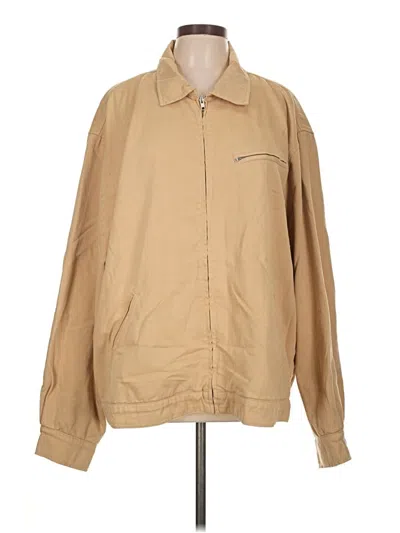 Pre-owned Reformation Jeans Jacket In Tan