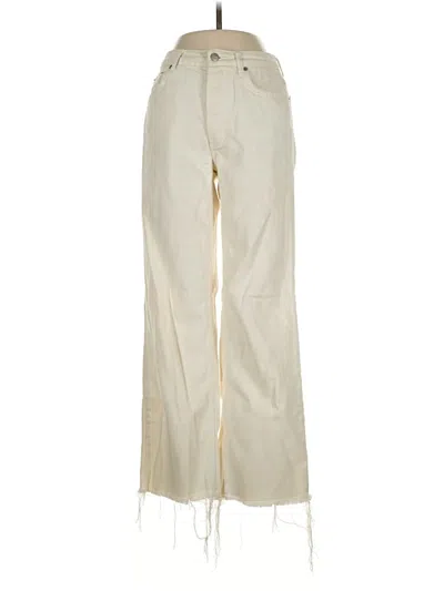 Pre-owned Reformation Jeans Jeans In Ivory