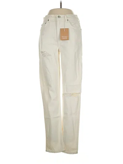 Pre-owned Reformation Jeans Jeans In Ivory