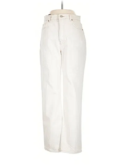 Pre-owned Reformation Jeans Jeans In Ivory