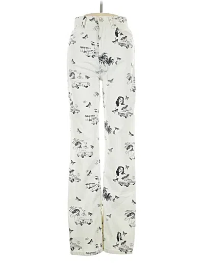 Pre-owned Reformation Jeans Jeans In Ivory