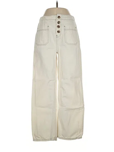 Pre-owned Reformation Jeans Jeans In Ivory