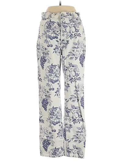 Pre-owned Reformation Jeans Jeans In Ivory