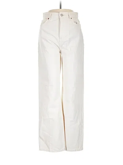 Pre-owned Reformation Jeans Jeans In Ivory
