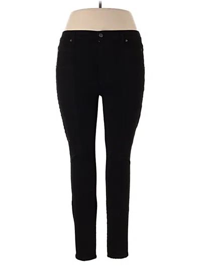 Pre-owned Reformation Jeans Jeggings In Black