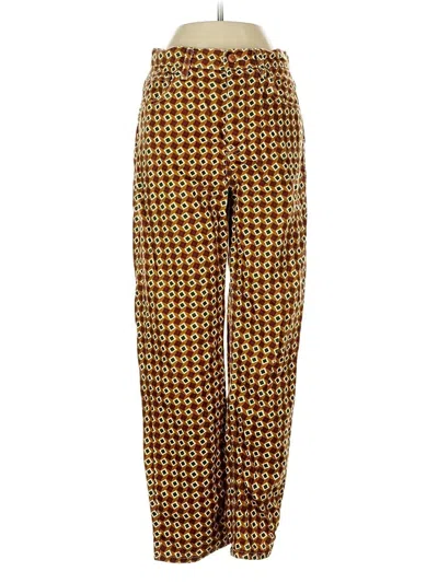 Pre-owned Reformation Jeans Jeggings In Gold