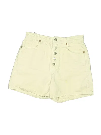 Pre-owned Reformation Jeans Khaki Shorts In Yellow