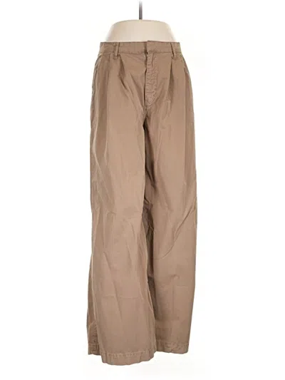 Pre-owned Reformation Jeans Khakis In Tan