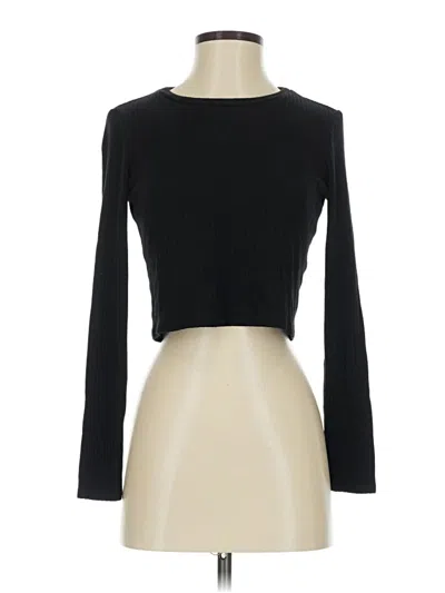 Pre-owned Reformation Jeans Long Sleeve T-shirt In Black