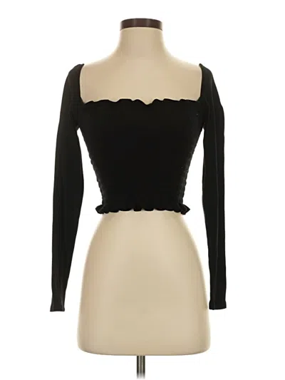 Pre-owned Reformation Jeans Long Sleeve Top In Black