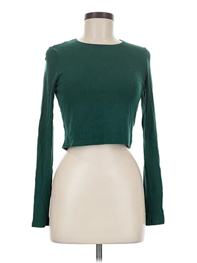 Pre-owned Reformation Jeans Long Sleeve Top In Green