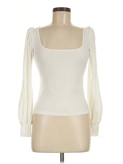 Pre-owned Reformation Jeans Long Sleeve Top In Ivory