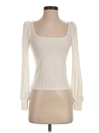 Pre-owned Reformation Jeans Long Sleeve Top In Ivory