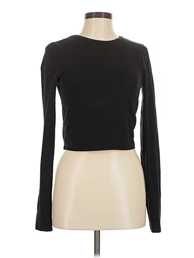 Pre-owned Reformation Jeans Long Sleeve T-shirt In Black