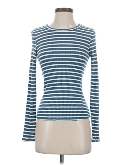 Pre-owned Reformation Jeans Long Sleeve T-shirt In Blue