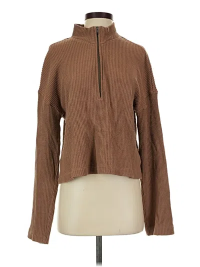 Pre-owned Reformation Jeans Pullover Sweater In Brown
