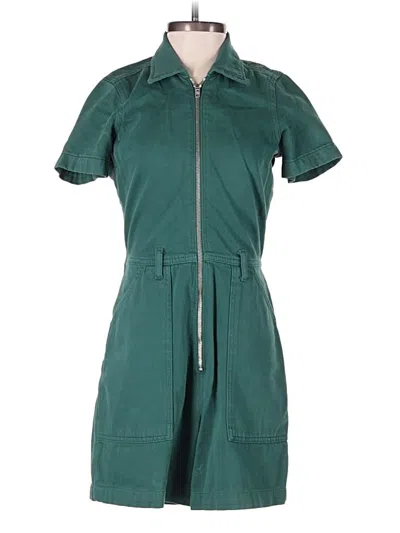 Pre-owned Reformation Jeans Romper In Green