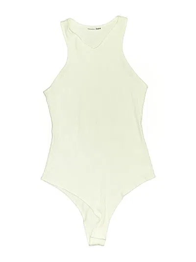 Pre-owned Reformation Jeans Romper In Ivory