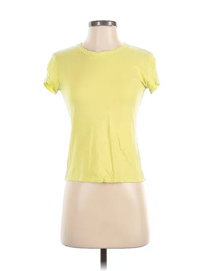 Pre-owned Reformation Jeans Short Sleeve T-shirt In Yellow