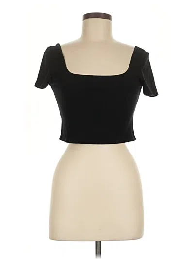 Pre-owned Reformation Jeans Short Sleeve Top In Black