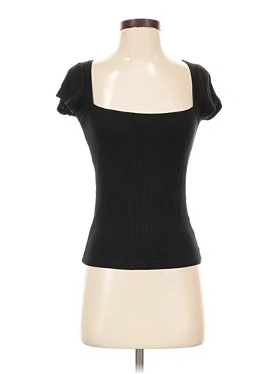 Pre-owned Reformation Jeans Short Sleeve T-shirt In Black