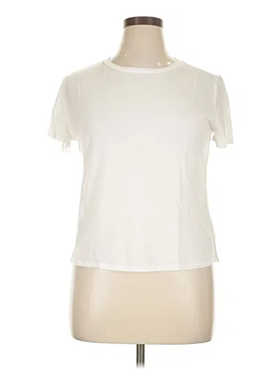 Pre-owned Reformation Jeans Short Sleeve T-shirt In White