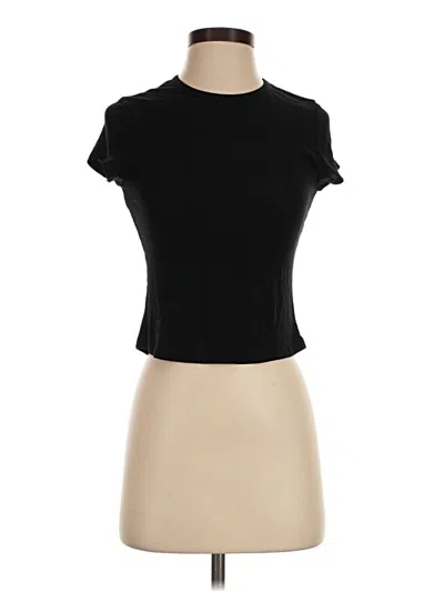 Pre-owned Reformation Jeans Short Sleeve Turtleneck In Black