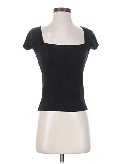 Pre-owned Reformation Jeans Short Sleeve Turtleneck In Black