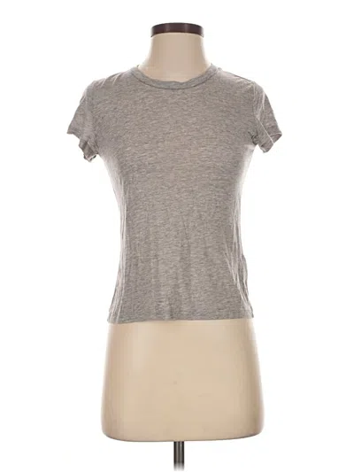 Pre-owned Reformation Jeans Short Sleeve Turtleneck In Gray